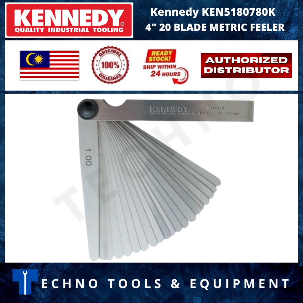 KENNEDY 4" 20 METRIC FEELER GAUGE KEN5180780K Shopee Malaysia