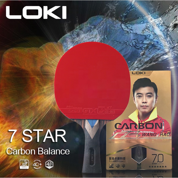 Loki Table Tennis Racket Carbon | Shopee Malaysia
