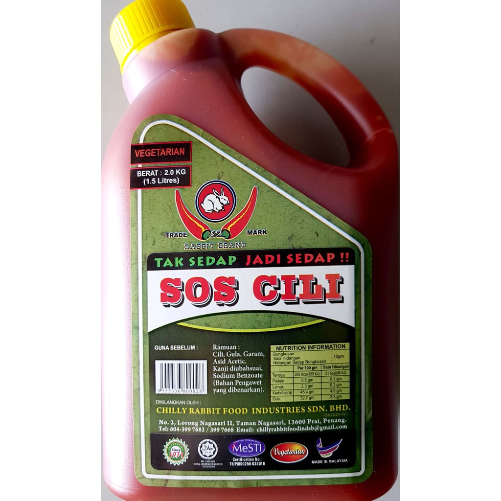 CAP ARNAB SOS CILI 2.0KG Shopee Malaysia