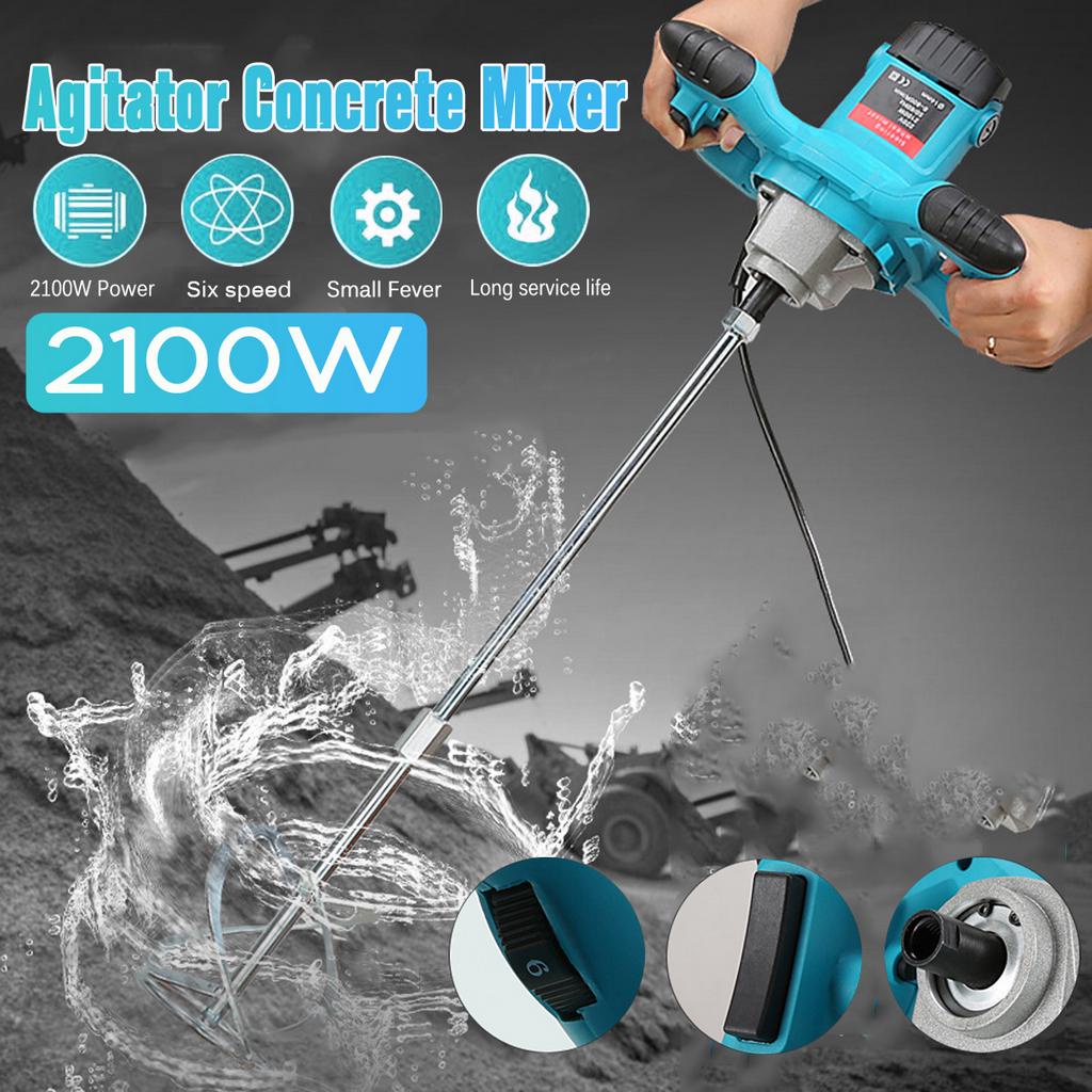 6 Gear Industrial Grade Mixer Electric Speed Control 2100W Handheld ...