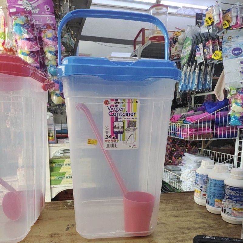 Elianware Water Dispenser Juice Container With Scoop Water Container Dispenser Balang Air 7587