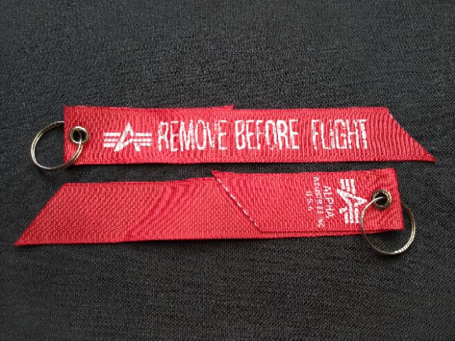 Alpha remove before flight tag shop