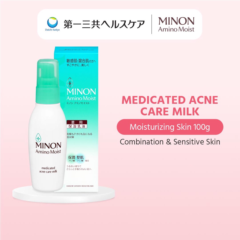 MINON Medicated Acne Care Milk Amino Acids For Acne and Oily Sensitive