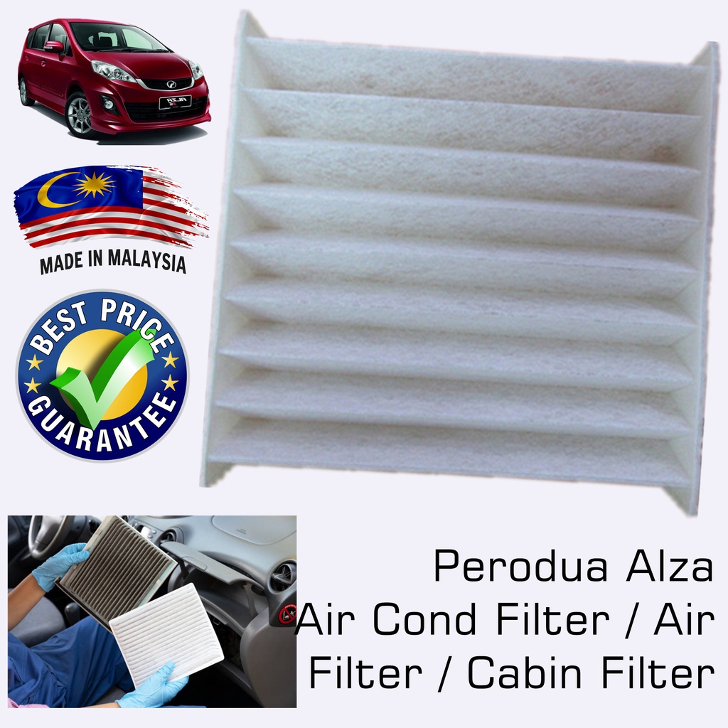 Perodua Alza Air Cond Filter / Air Filter / Cabin Filter Shopee Malaysia
