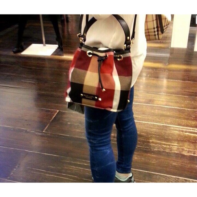 Blue label shop sling bag