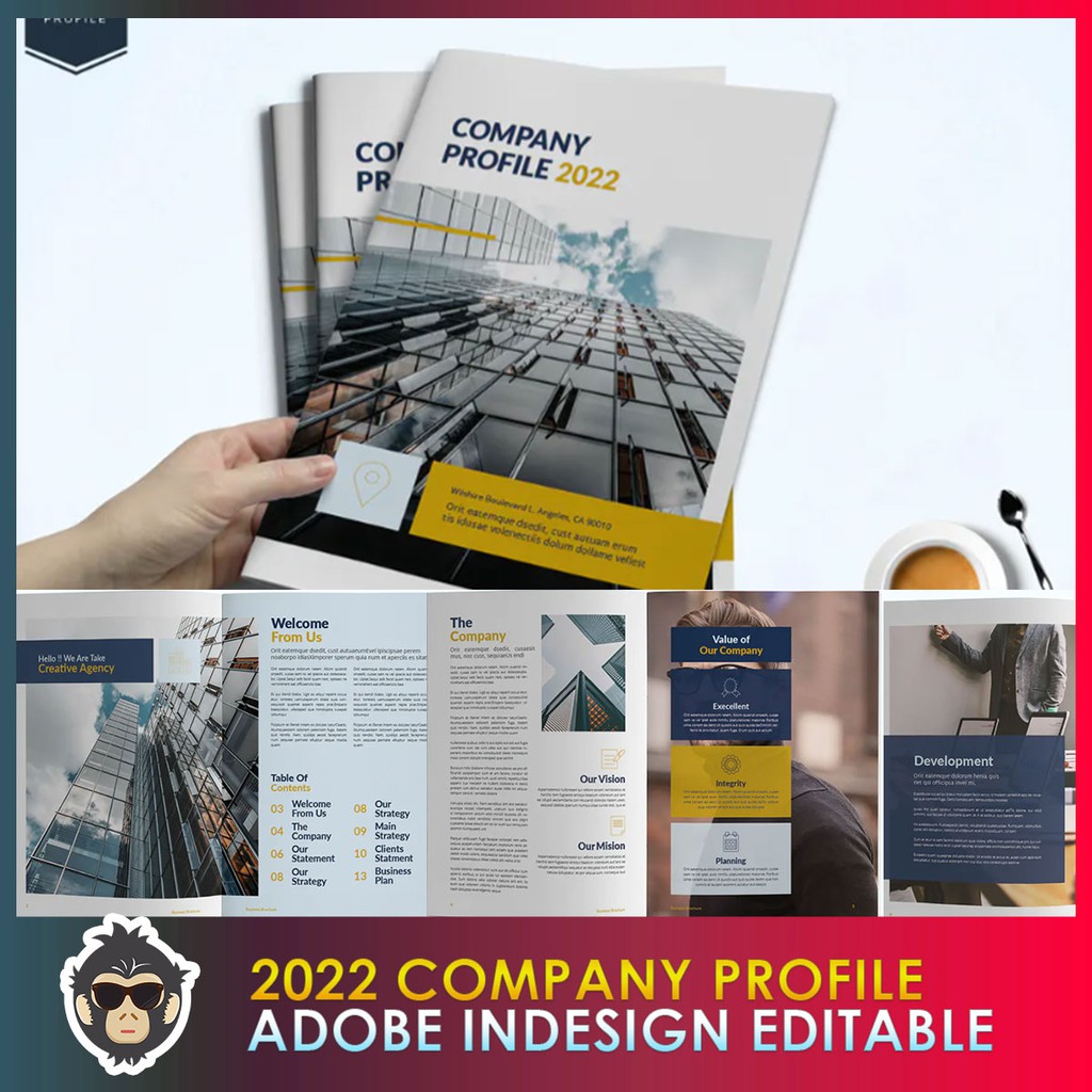 2022 Company Profile Adobe Indesign Editable | Shopee Malaysia