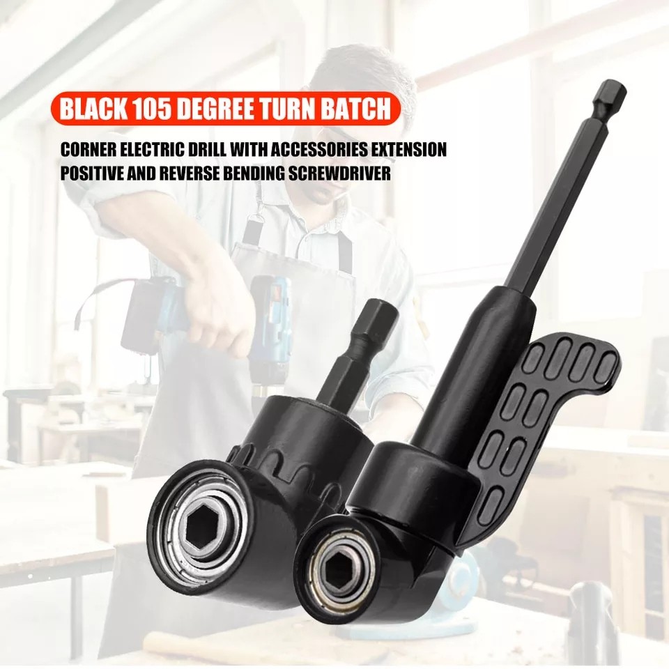 Right Angle Drill Bit Extension Socket 1/4inch Hex Shank105 Degree ...