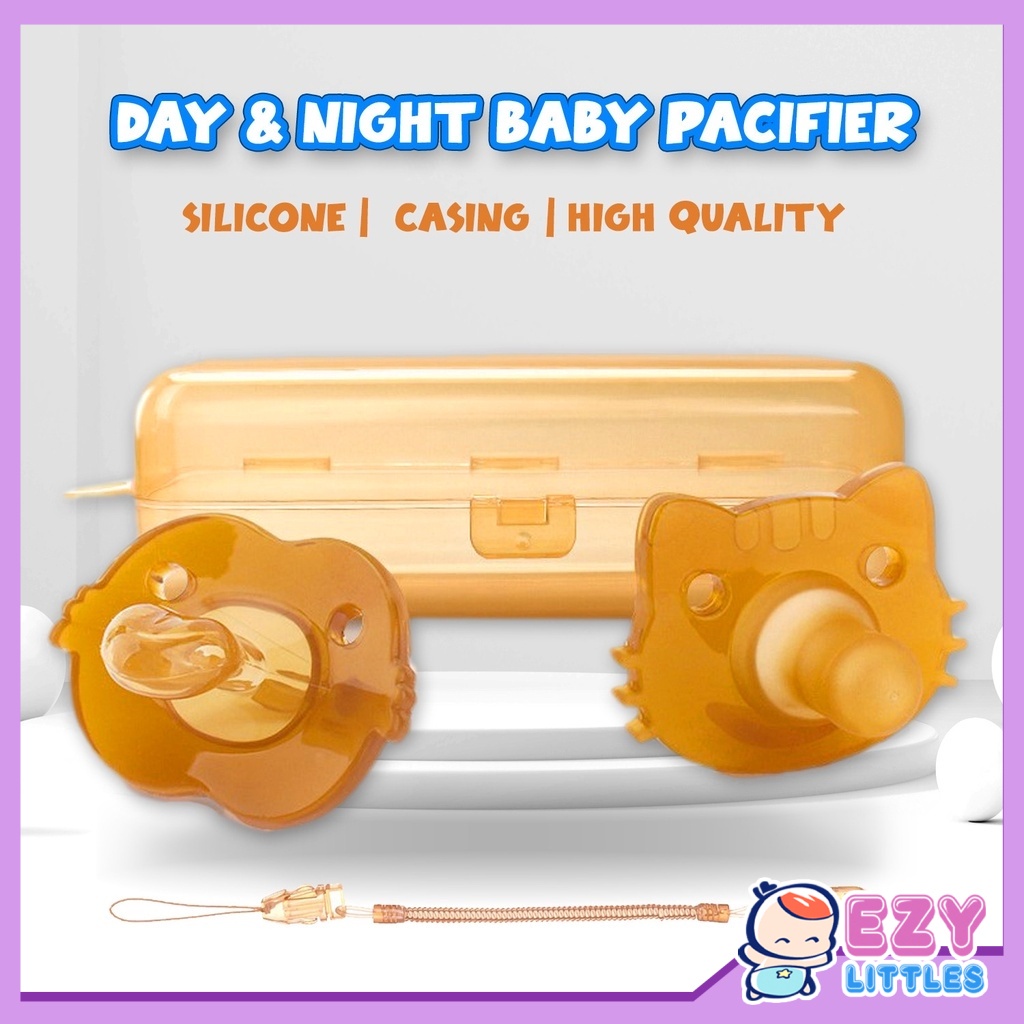 EZYLITTLES Baby Nipple Soft Silicone Pacifier with Storage Box Newborn
