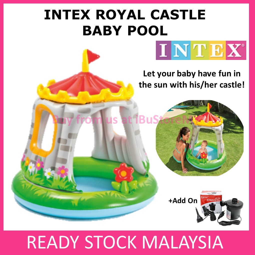 Intex 57122 Royal Castle Baby Pool Intex Swimming Pool Kids Pool Inflatable Pool With Sun Shade