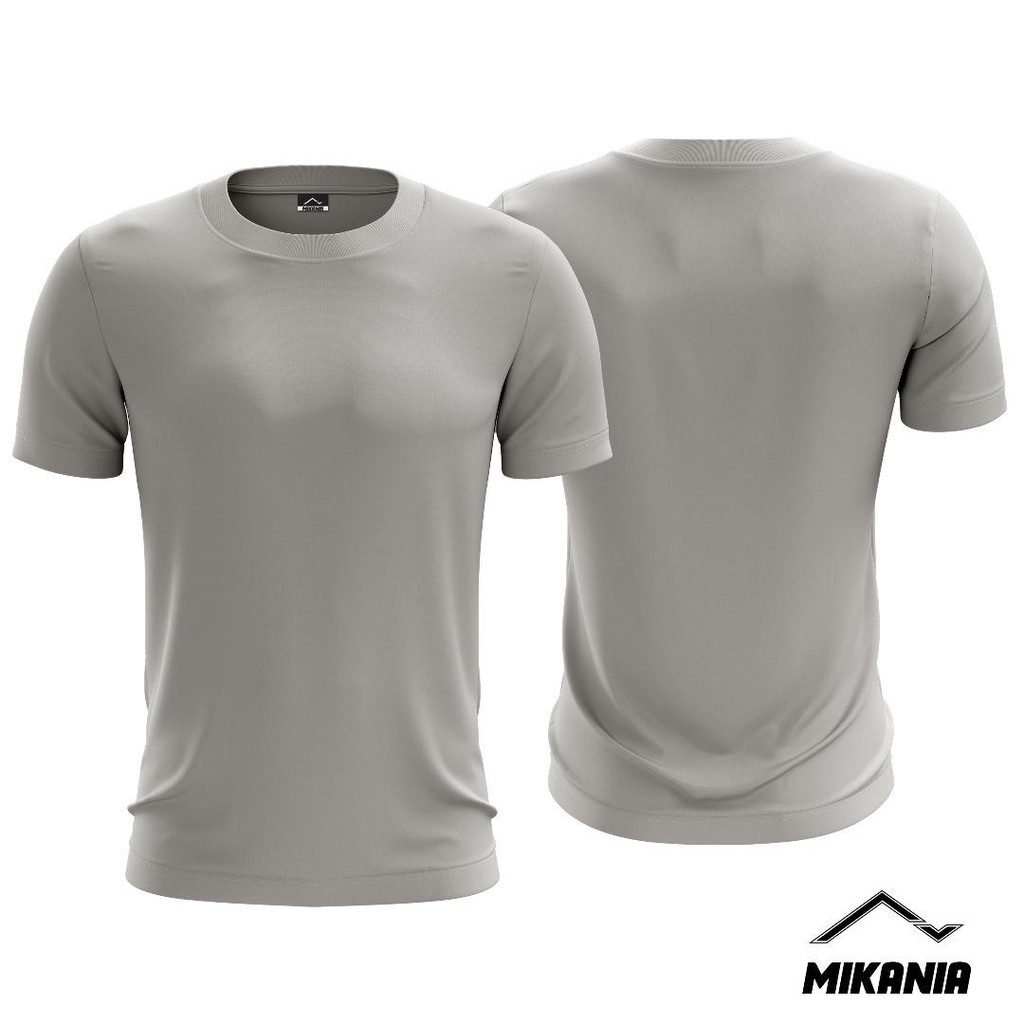 Light Grey Plain Microfiber Jersey Tshirt | Jersi Tshirt Microfiber ...