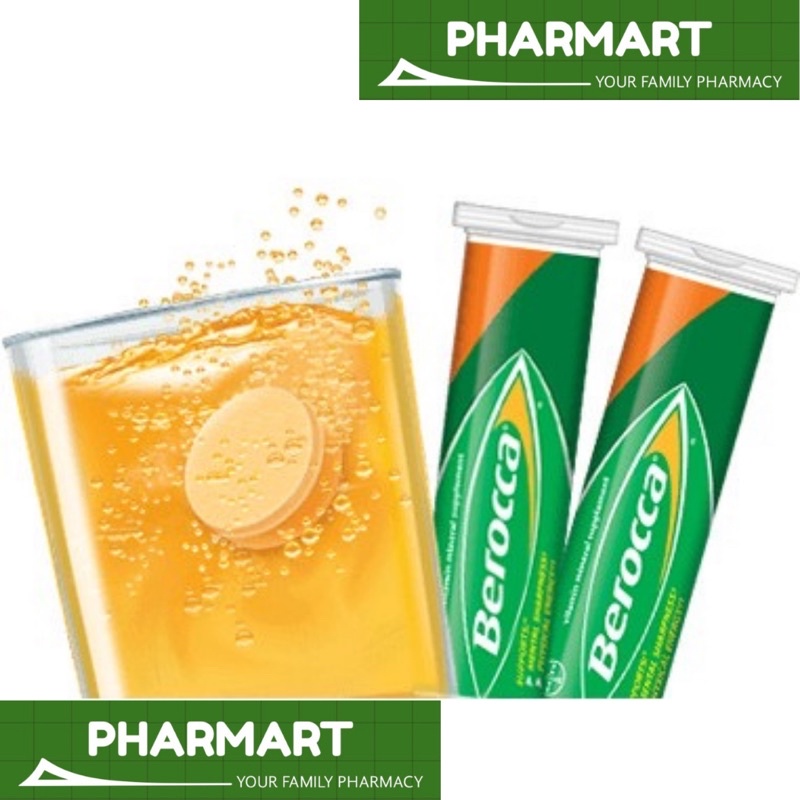 PHARMart BEROCCA VITAMIN B+C ORANGE EFFERVESCENT TABLET 15S / 45S ...