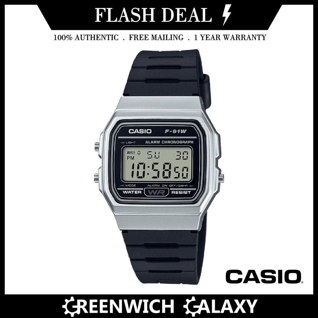 Casio Stadard Digital Watch (F91WM-7A) | Shopee Malaysia