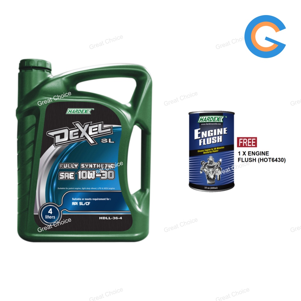 HARDEX Dexel SL SAE 10W-30 API SL/CF-4L Fully Synthetic Engine Oil ...