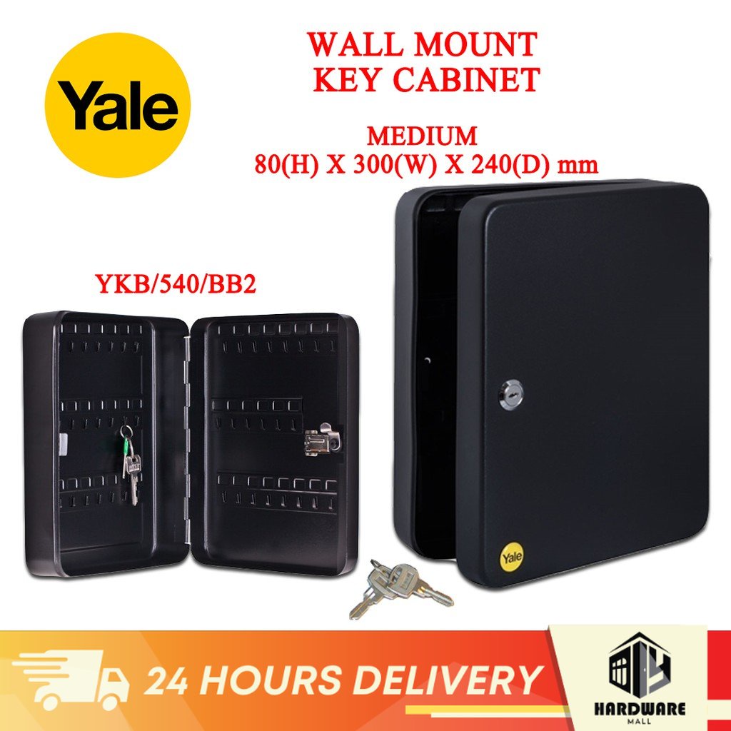 Yale Wall Mount Key Organizer Holder Box Mounted Safe Storage