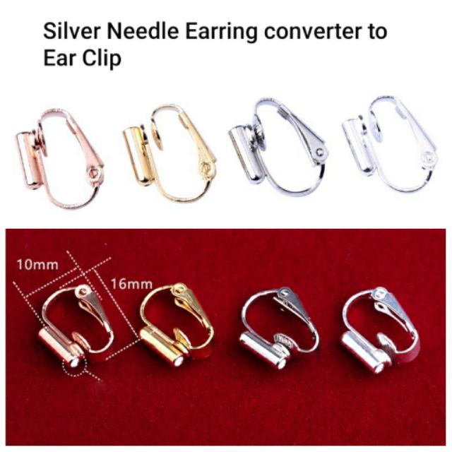 🇲🇾Service to convert my shop's silver needle earrings to Ear Clip