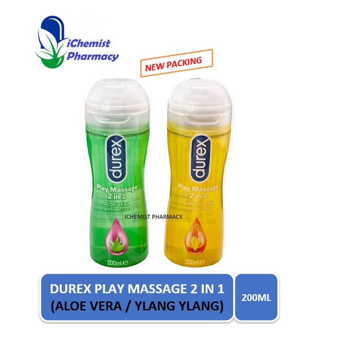 DUREX PLAY MASSAGE 2 IN 1 LUBE 200ML / YLANG YLANG SENSUAL LUBE