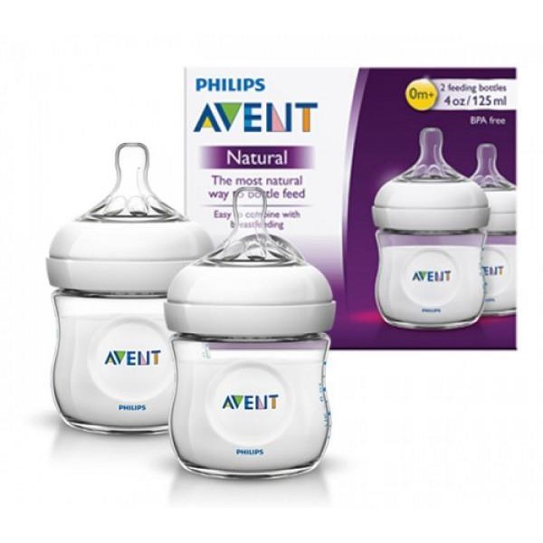 Avent Natural Response Bottle 4oz/125ml Twin Pack