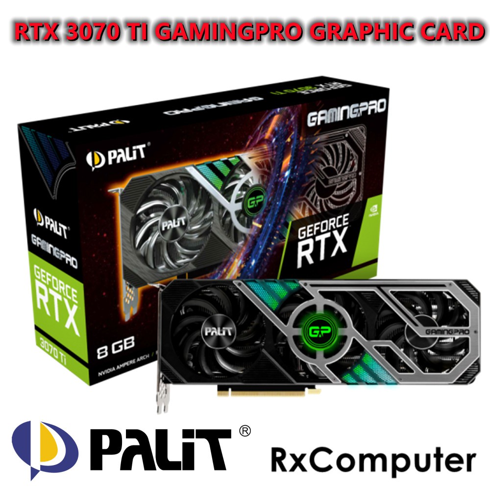 PALIT GEFORCE RTX 3070 TI GAMING PRO 8GB GDDR6X 256BIT GRAPHIC CARD ...