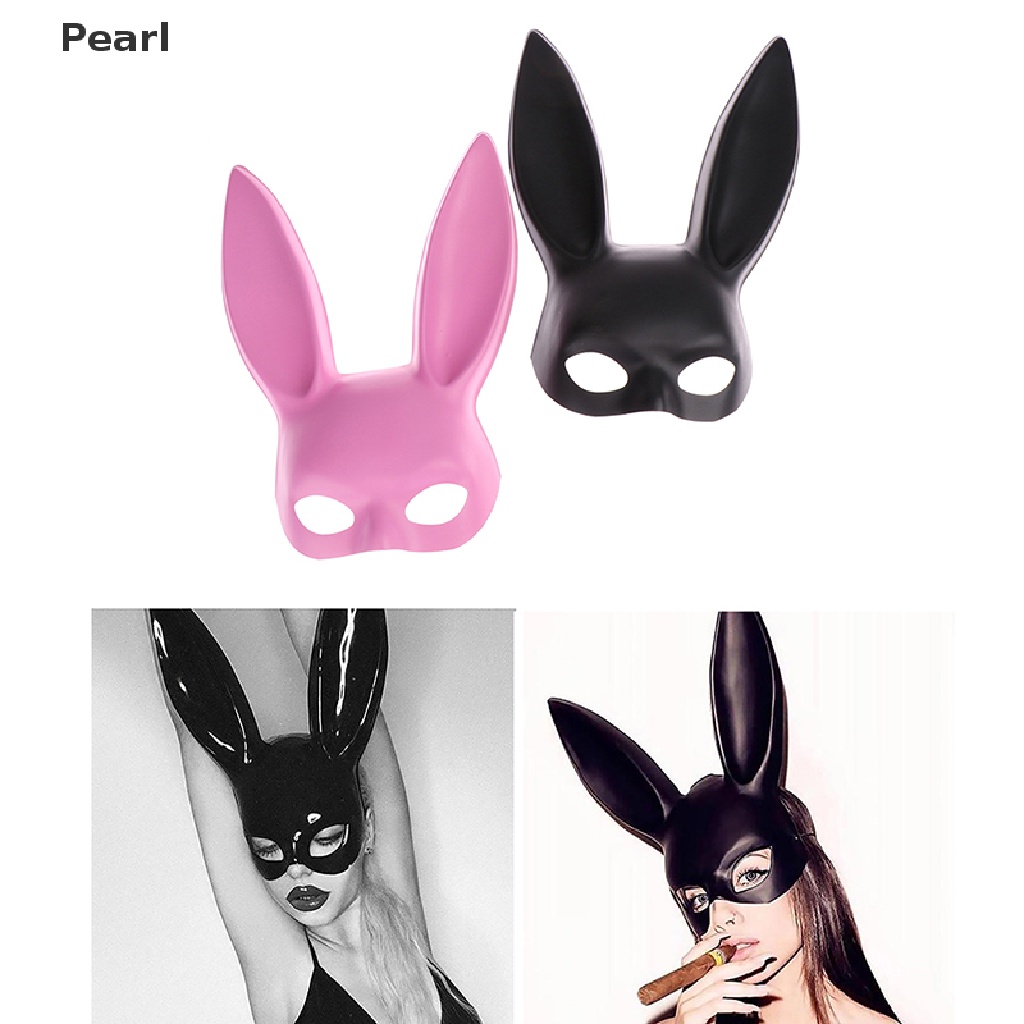 [[Pearl]] 1Pc Sexy Cosplay PVC Rabbit Mask Women Halloween Masquerade ...