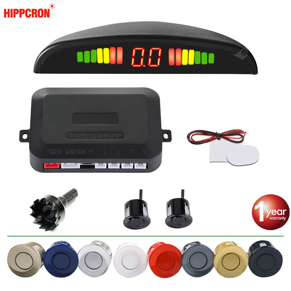 Car Parking Sensor Kit LED Didsplay 2 Sensors 22mm Reverse Radar ...
