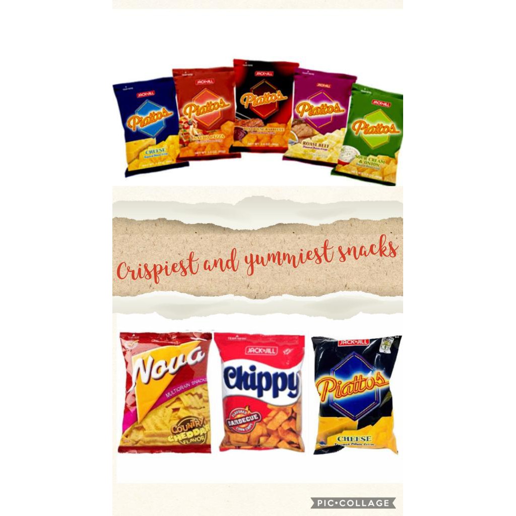 PHILIPPINE CHICHIRYA/ CHIPS PIATTOS, CHIPPY, NOVA Shopee Malaysia