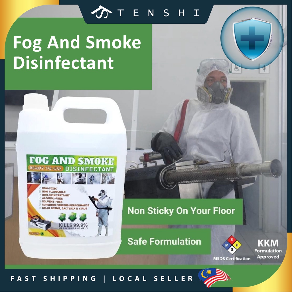 5L Fogging liquid Disinfectant Sanitiser Sanitizer Nanomist Nano mist ...