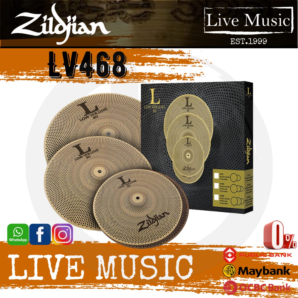 Zildjian L80 Low Volume LV468 Box Set - 14