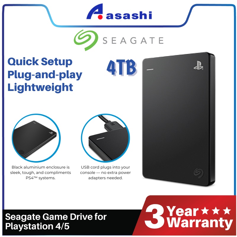 [Ready Stock] Seagate Game Drive for Playstation 4 - 2TB