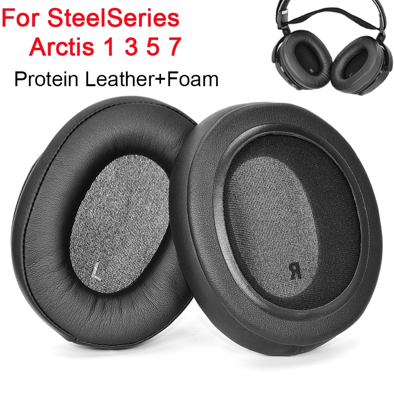 1 Pair Replacement Soft Protein Leather Ear Pads Sponge Foam Ear