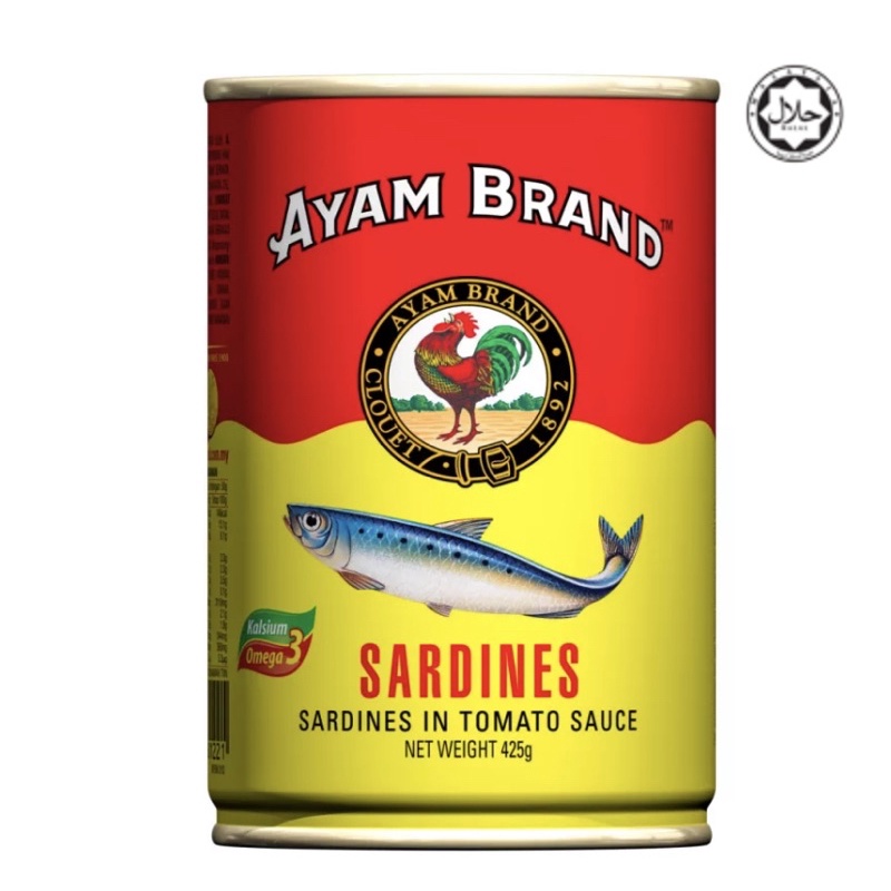 Ready Stock Ayam Brand Sardine In Tomato Sauce G Ikan Sardin