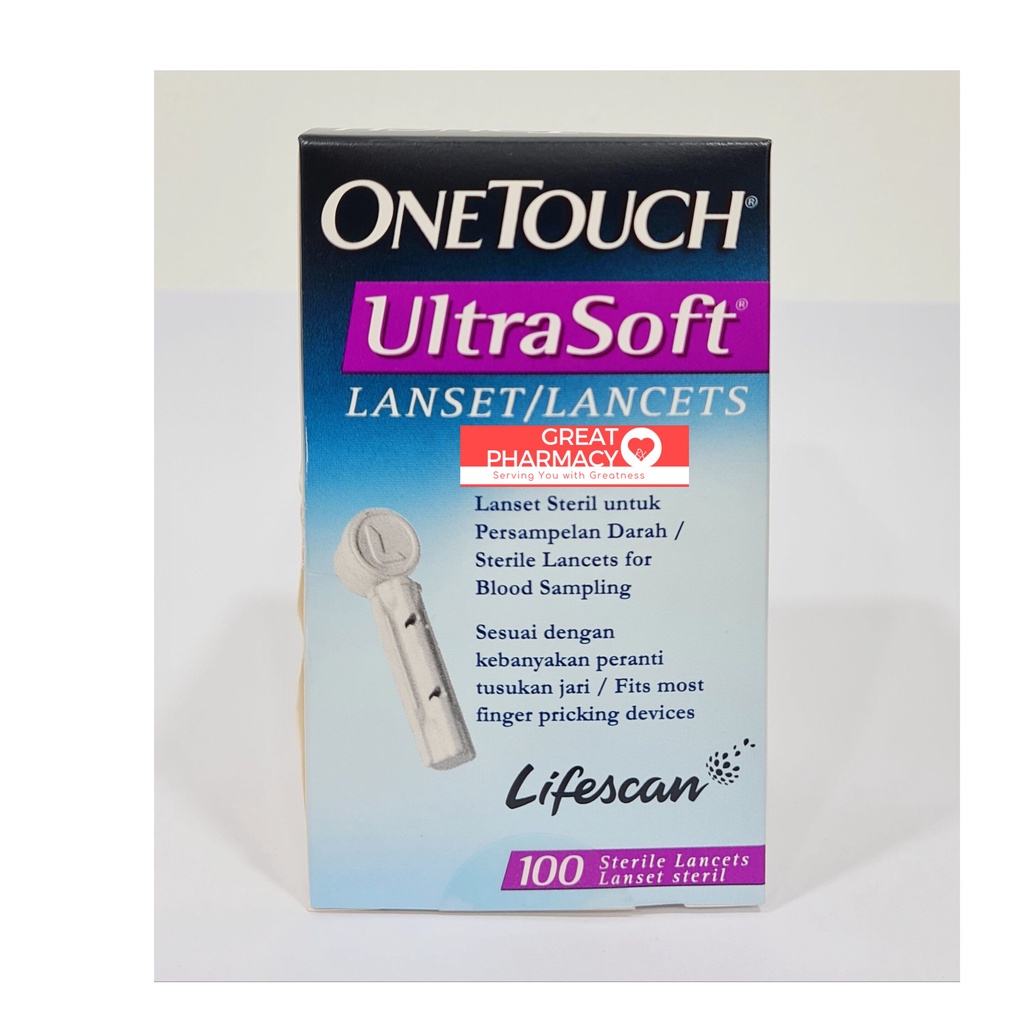 One Touch Ultra Soft Lancets 100s Exp 08 2024 Shopee Malaysia