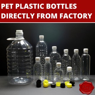 Plastic Bottle PET Botol Plastik Kosong 空瓶子 250ml/350ml/500ml/600ml ...