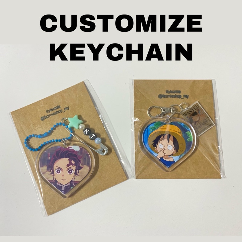 Customize Keychain (any picture acceptable) | Shopee Malaysia