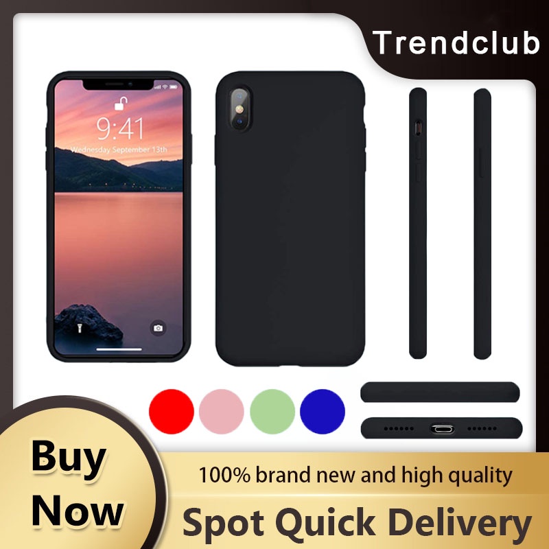 Color Phone Case for 6 6s 7 8 X XS XR Plus 11 Pro Max Candy Color Shell ...