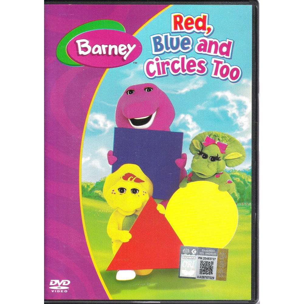 Dvd Barney Red Blue And Circles Too Shopee Malaysia
