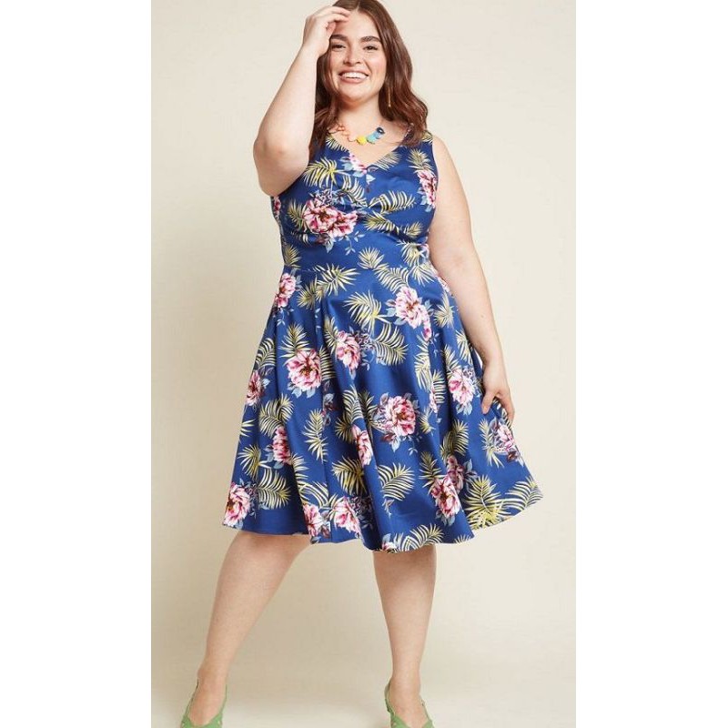 Plus size shop dress shopee