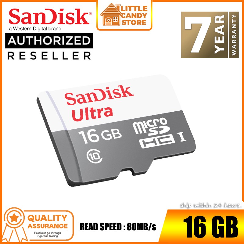 SanDisk Ultra (128GB/64GB/32GB/16GB) Micro SD Card/TF Card 100MB/s ...