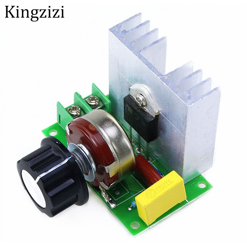 4000W SCR Electronic Voltage Regulator Speed Controller Control Board Governor  Dimmer High Power Module AC 220V Resistive Load