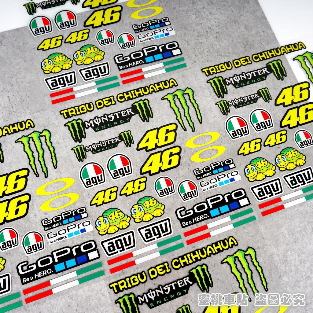 *READY STOCK* Lens sticker Rossi VR46 little turtle helmet lens ...