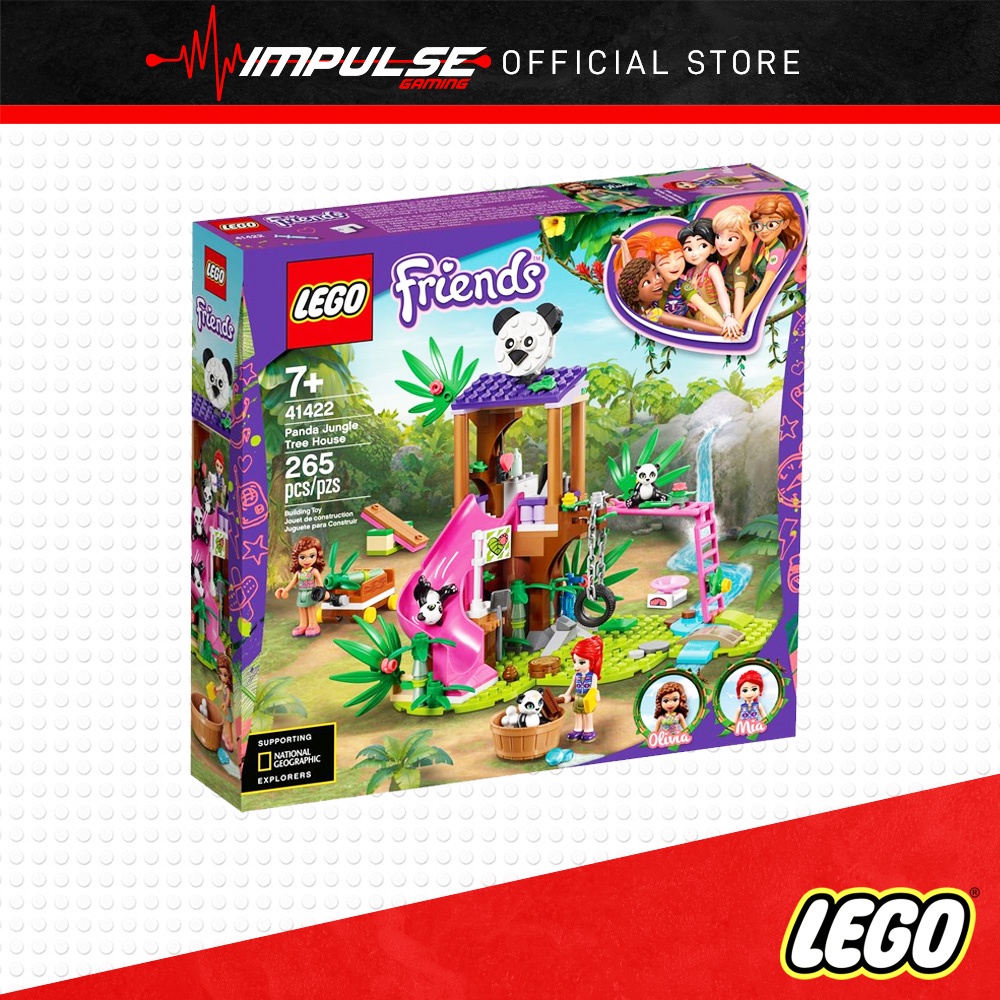 LEGO 41422 Friends Panda Jungle Tree House Shopee Malaysia