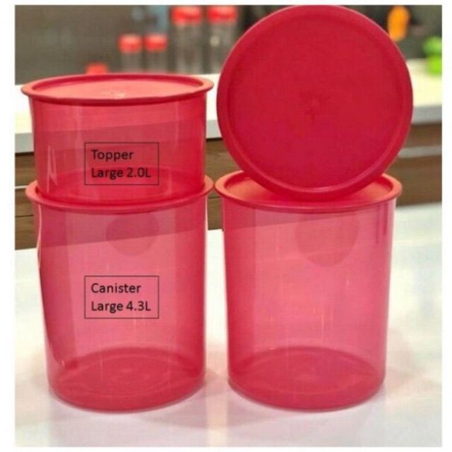 Tupperware Fortune Keeper One Touch Set Large set with 4.3L canister ...