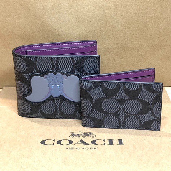 Disney X Coach 3 In 1 Wallet In Signature Canvas With Dumbo 91654 GUARANTEED 100 AUTHENTIC Shopee Malaysia