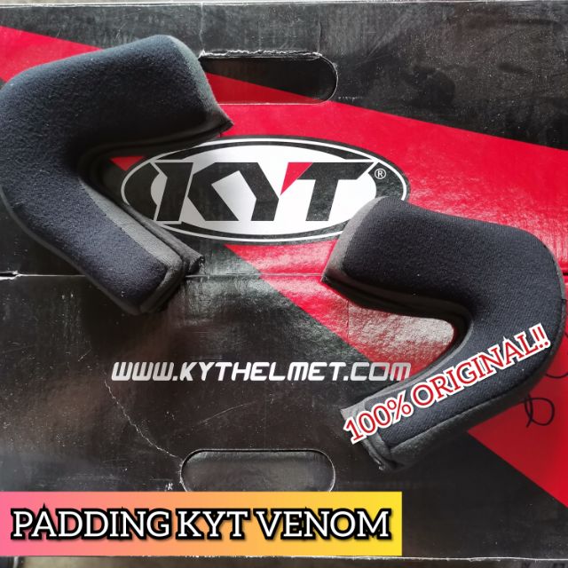 SIDE PADDING HELMET KYT VENOM CHEEK PAD Shopee Malaysia