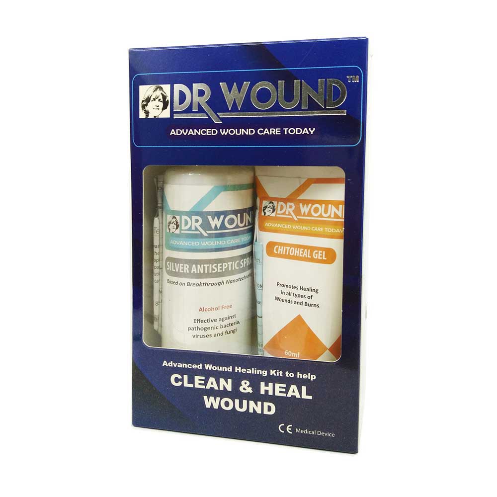 Dr Wound Advanced Wound Healing Kit Silvosept (100ml) + ChitoHeal Gel