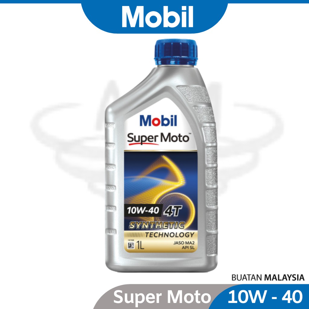 [1Litter ]Mobil Super Moto 10W40 4T [1Litter ]Advance Semi Synthetic