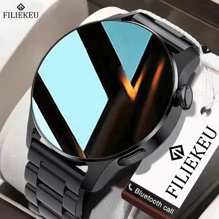FILIEKEU smart watch men touch screen waterproof Bluetooth call business  casual smart watch for men