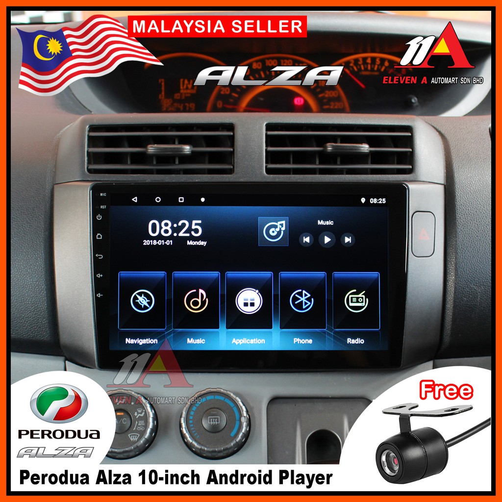 [Dark Grey/Silver] Perodua Alza 2010-2017 Allwinner 8163 / T100 / P15 ...