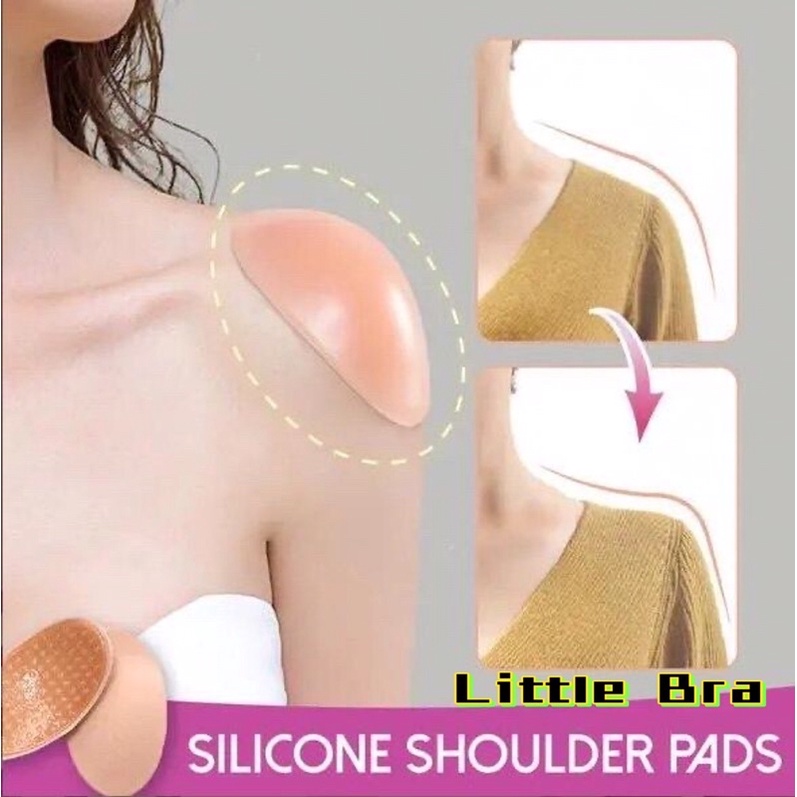 1 Pair Washable Invisible Different Shape Silicone Bra Shoulder Pads