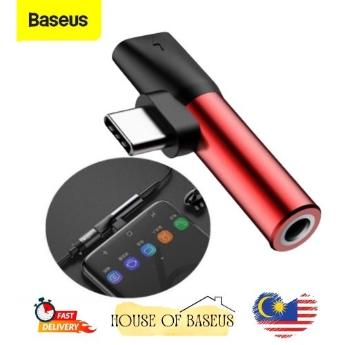 Baseus L41 Type-C (input) for Type-C female connectors + 3.5 mm female ...