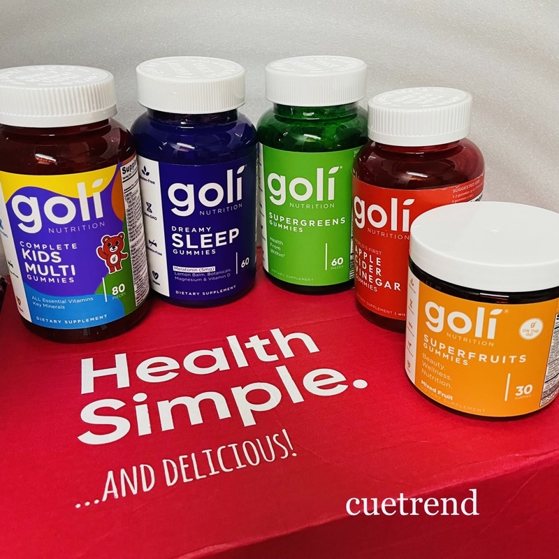 GOLI Apple Cider Vinegar Gummy / Ashwagandha / Immune / Supergreens